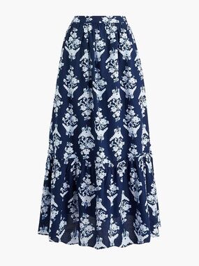 J.Crew - Ruffle flounce maxi skirt